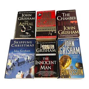 Lot of 6 John Grisham Books Bundle Legal Thriller Novels Mixed Hardcover Paperba